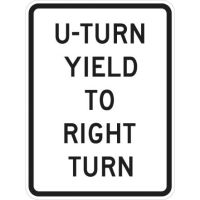 U-Turn Yield To Right Turn R10-16