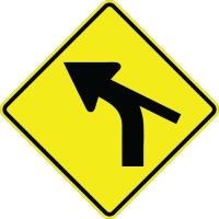 Curve Left With Side Road Sign W1-10CL