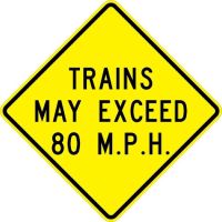 Trains May Exceed  W10-8