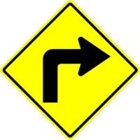 Right Turn Arrow Sign