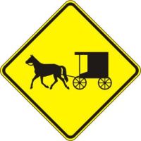 Horse-Drawn Vehicle Crossing