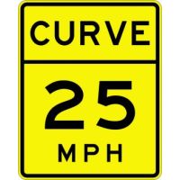 W13-5 Advisory Speed Curve