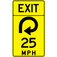 Advisory Speed (Exit) Signs W13-6