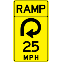 Advisory Speed (Ramp) Signs W13-7