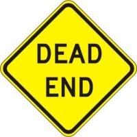 W14-1 Dead End Warning Sign
