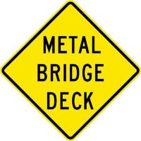 Metal Bridge Deck Signs W8-16